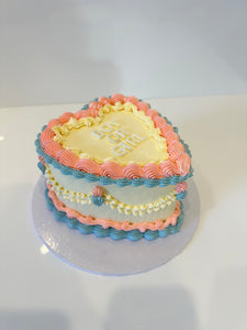 Vintage Heart Cake (any colour theme!)