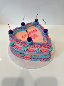 Vintage Heart Cake (any colour theme!)