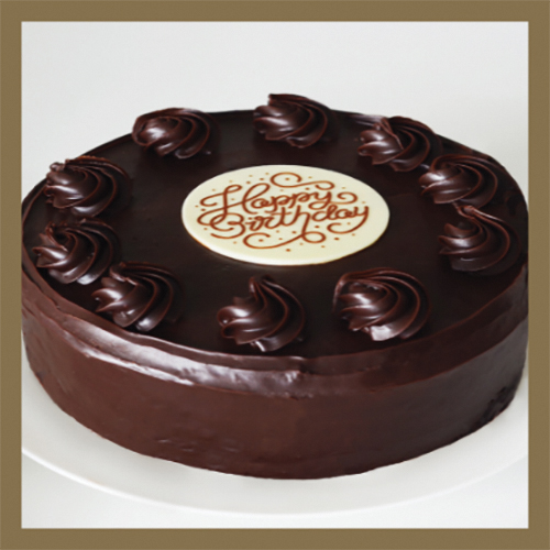 Original Foods Baking Co - Happy Birthday Round Chocolate Cake