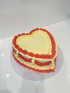 Vintage Heart Cake (any colour theme!)