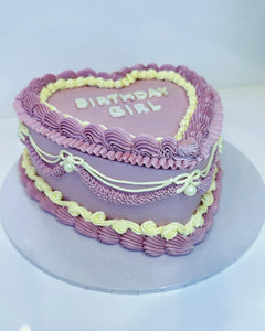 Vintage Heart Cake (any colour theme!)