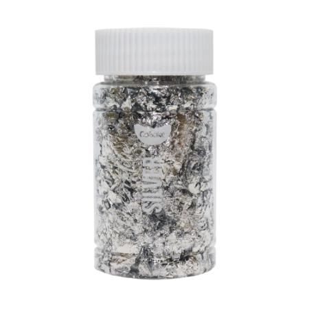 GoBake Loose Silver Leaf Flakes - 2g